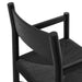 Modway Alvia Oak Wood Dining Armchairs With Woven Seats Set of 2 in Black - lifestyle view 12