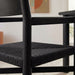 Modway Alvia Oak Wood Dining Armchairs With Woven Seats Set of 2 in Black - lifestyle view 14