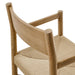 Modway Alvia Oak Wood Dining Armchairs With Woven Seats Set of 2 in Weathered Oak - lifestyle view 11