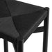Modway Alvia Oak Wood Counter Stools With Woven Seats Set of 2 in Black - lifestyle view 12