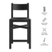 Modway Alvia Oak Wood Counter Stools With Woven Seats Set of 2 in Black - dimensions and specifications