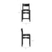 Modway Alvia Oak Wood Counter Stools With Woven Seats Set of 2 in Black - dimensions and specifications 20