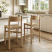 Modway Alvia Oak Wood Counter Stools With Woven Seats Set of 2 in Weathered Oak - lifestyle view 15