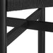 Modway Alvia Oak Wood Bar Stools With Woven Seats Set of 2 in Black - lifestyle view 12