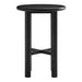 Modway Alvia Round 30" Oak Wood Bar Table in Black - front view