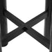Modway Alvia Round 30" Oak Wood Bar Table in Black - side view