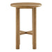 Modway Alvia Round 30" Oak Wood Bar Table in Weathered Oak - front view