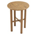 Modway Alvia Round 30" Oak Wood Bar Table in Weathered Oak - angled view