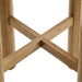 Modway Alvia Round 30" Oak Wood Bar Table in Weathered Oak - side view