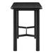 Modway Alvia Rectangular 60" Oak Wood Bar Table in Black - angled view