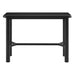 Modway Alvia Rectangular 60" Oak Wood Bar Table in Black - detail view