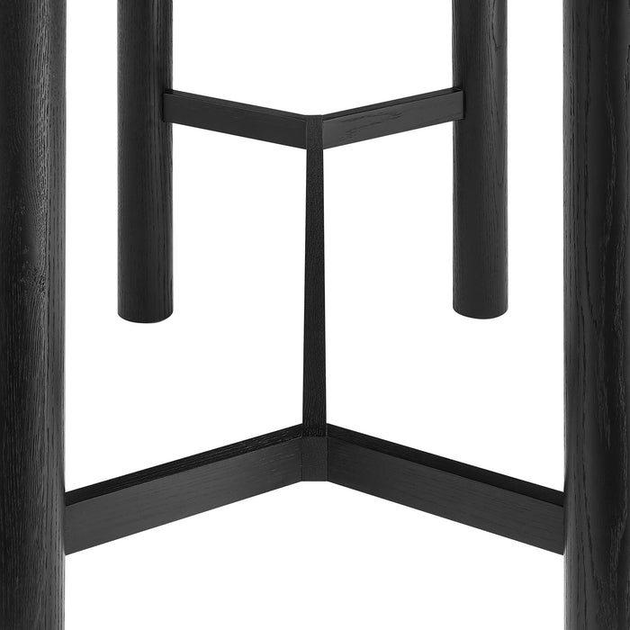 Modway Alvia Rectangular 60" Oak Wood Bar Table in Black - lifestyle view 12
