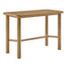 Modway Alvia Rectangular 60" Oak Wood Bar Table in Weathered Oak - front view
