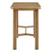 Modway Alvia Rectangular 60" Oak Wood Bar Table in Weathered Oak - angled view