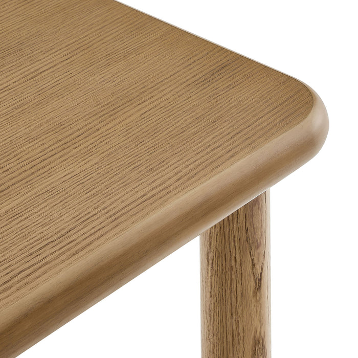 Modway Alvia Rectangular 60" Oak Wood Bar Table in Weathered Oak - lifestyle view