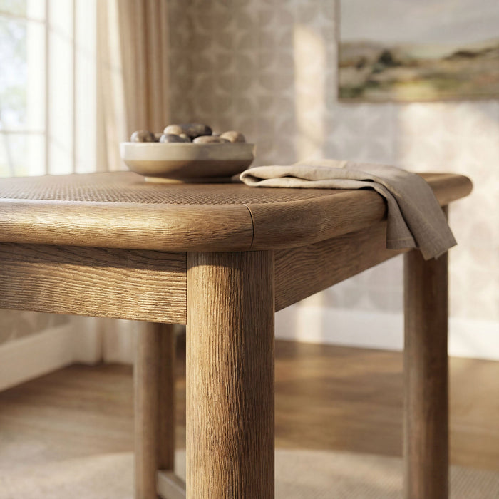Modway Alvia Rectangular 60" Oak Wood Bar Table in Weathered Oak - lifestyle view 13