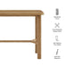 Modway Alvia Rectangular 60" Oak Wood Bar Table in Weathered Oak - dimensions and specifications
