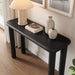 Modway Alvia Oak Wood Console Table in Black - lifestyle view 12