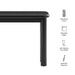 Modway Alvia Oak Wood Console Table in Black - dimensions and specifications