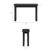 Modway Alvia Oak Wood Console Table in Black - dimensions and specifications 18
