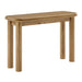 Modway Alvia Oak Wood Console Table in Weathered Oak - front view