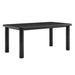 Modway Alvia 72" Rectangular Oak Wood Dining Table in Black - front view