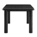 Modway Alvia 72" Rectangular Oak Wood Dining Table in Black - angled view