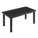 Modway Alvia 72" Rectangular Oak Wood Dining Table in Black - side view
