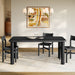 Modway Alvia 72" Rectangular Oak Wood Dining Table in Black - lifestyle view 14