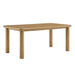 Modway Alvia 72" Rectangular Oak Wood Dining Table in Weathered Oak - front view