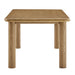 Modway Alvia 72" Rectangular Oak Wood Dining Table in Weathered Oak - angled view