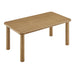 Modway Alvia 72" Rectangular Oak Wood Dining Table in Weathered Oak - side view