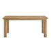 Modway Alvia 72" Rectangular Oak Wood Dining Table in Weathered Oak - detail view