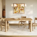 Modway Alvia 72" Rectangular Oak Wood Dining Table in Weathered Oak - lifestyle view 13