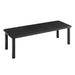 Modway Alvia 86"–105" Extendable Rectangular Oak Wood Dining Table in Black - front view