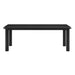 Modway Alvia 86"–105" Extendable Rectangular Oak Wood Dining Table in Black - side view