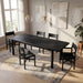 Modway Alvia 86"–105" Extendable Rectangular Oak Wood Dining Table in Black - lifestyle view 14