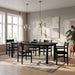 Modway Alvia 86"–105" Extendable Rectangular Oak Wood Dining Table in Black - lifestyle view 16