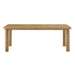 Modway Alvia 86"–105" Extendable Rectangular Oak Wood Dining Table in Weathered Oak - side view