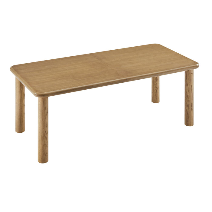 Modway Alvia 86"–105" Extendable Rectangular Oak Wood Dining Table in Weathered Oak - detail view