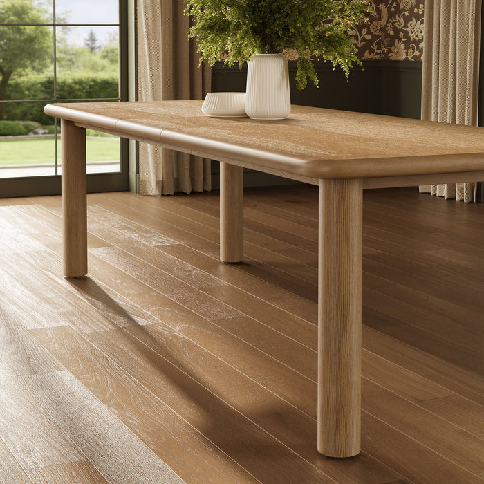 Modway Alvia 86"–105" Extendable Rectangular Oak Wood Dining Table in Weathered Oak - lifestyle view 11