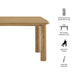 Modway Alvia 86"–105" Extendable Rectangular Oak Wood Dining Table in Weathered Oak - dimensions and specifications