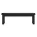 Modway Alvia 58" Oak Wood Bench in Black - side view