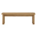 Modway Alvia 58" Oak Wood Bench in Weathered Oak - side view