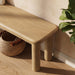 Modway Alvia 58" Oak Wood Bench in Weathered Oak - lifestyle view