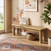 Modway Alvia 58" Oak Wood Bench in Weathered Oak - lifestyle view 11