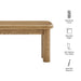 Modway Alvia 58" Oak Wood Bench in Weathered Oak - dimensions and specifications