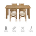 Modway Alvia 5-Piece Oak Wood Dining Table and Chairs Set in Weathered Oak - dimensions and specifications