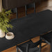 Modway Alvia 9-Piece Oak Wood Extendable Dining Table and Chairs Set in Black - side view