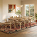 Modway Alvia 9-Piece Oak Wood Extendable Dining Table and Chairs Set in Weathered Oak - detail view